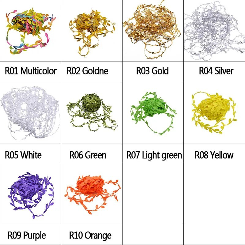 20 metara (2 role) svileno lišće, umjetne biljke, loza, bršljan, vijenac od ratana, lišće, svadbeni dekor, lažne biljke, vjenčani dodaci
