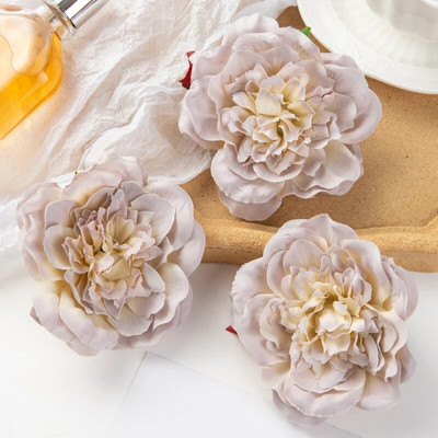 10PC Umjetno cvijeće Kućni dekor Vjenčani vrt Luk od ruža Kutija za slatkiše Materijal za tortu Svilene dalije Božićni vijenac od lažnog božura