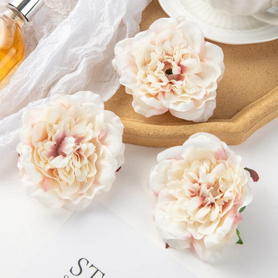 10PC Umjetno cvijeće Kućni dekor Vjenčani vrt Luk od ruža Kutija za slatkiše Materijal za tortu Svilene dalije Božićni vijenac od lažnog božura