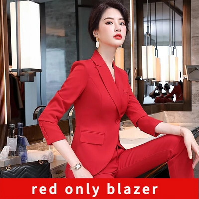 Novi ženski sako i hlače 2023 Elegantna luksuzna uredska odjeća Kompleti hlača Vrhunski modni kompleti odgovarajućih veličina