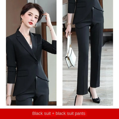 Novi ženski sako i hlače 2023 Elegantna luksuzna uredska odjeća Kompleti hlača Vrhunski modni kompleti odgovarajućih veličina