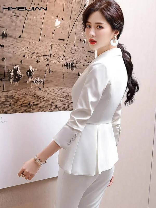 Novi ženski sako i hlače 2023 Elegantna luksuzna uredska odjeća Kompleti hlača Vrhunski modni kompleti odgovarajućih veličina