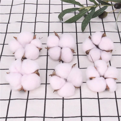 6 komada prirodnih osušenih cvjetova Šarene pamučne cvjetne glavice Kapok Pamuk DIY Božićni vijenci Materijali Uređenje doma Potrepštine za zabave