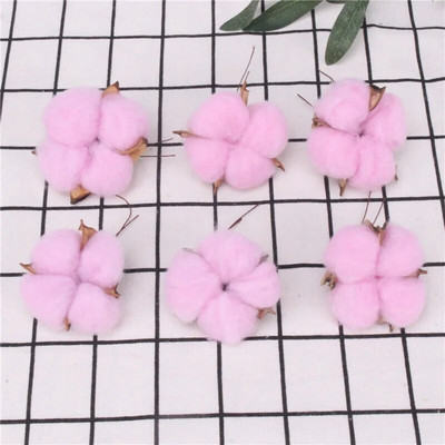 6 komada prirodnih osušenih cvjetova Šarene pamučne cvjetne glavice Kapok Pamuk DIY Božićni vijenci Materijali Uređenje doma Potrepštine za zabave