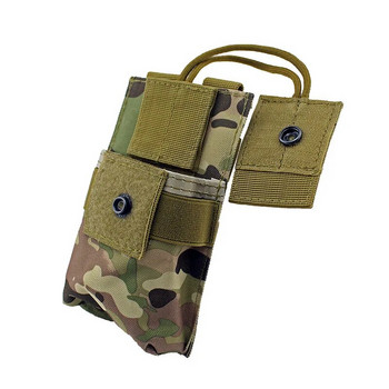 Тактически Molle Walkie Talkie Pouch Радио кобур Калъф Pocket Interphone Storage Bag Waist Belt Pack Airsoft Hunting Accessaries
