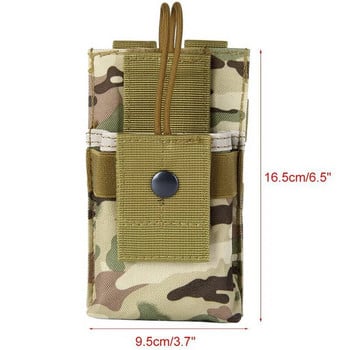 Тактически Molle Walkie Talkie Pouch Радио кобур Калъф Pocket Interphone Storage Bag Waist Belt Pack Airsoft Hunting Accessaries