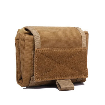 Tactical Molle Dump Drop Pouch Поясна чанта Сгъваема чанта за списания с шнурове Recovery Mag Storage Bag Airsoft Ловни аксесоари