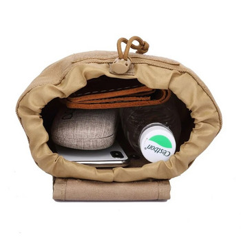 Tactical Molle Dump Pouch Τσάντα μέσης Πτυσσόμενο κορδόνι Περιοδικό Θήκη ανάκτησης Mag Storage Bag Αξεσουάρ κυνηγιού Airsoft