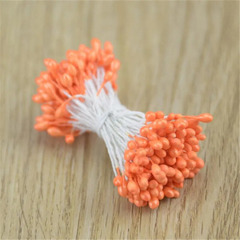 3mm 300 τμχ Δικέφαλες Mini Pearl Stamen Sugar Τεχνητό λουλούδι για διακόσμηση γάμου DIY Scrapbooking Στεφάνι Ψεύτικα λουλούδια