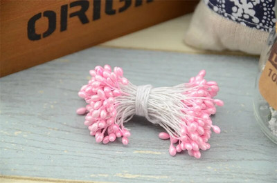 3 mm 300 komada Dvostruke glave Mini biserni prašnik šećer Umjetni cvijet za dekoraciju vjenčanja DIY scrapbooking vijenac lažno cvijeće