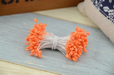 3 mm 300 komada Dvostruke glave Mini biserni prašnik šećer Umjetni cvijet za dekoraciju vjenčanja DIY scrapbooking vijenac lažno cvijeće