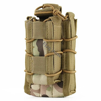 Tactical Molle Double Magazine Pouch Rifle Pistol Mag Pouchs 2-Layer Holder 9mm/5,56 Belt Fast Attach Carrier Magazine