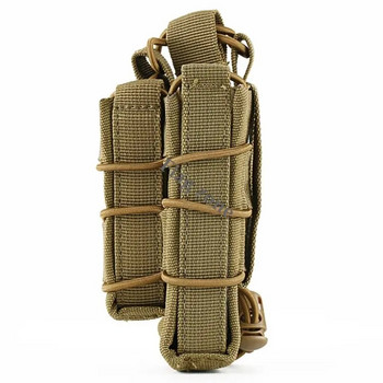 Tactical Molle Double Magazine Pouch Rifle Pistol Mag Pouchs 2-Layer Holder 9mm/5,56 Belt Fast Attach Carrier Magazine