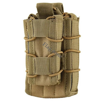 Taktička Molle dvostruka torbica za spremnike, torbice za puške, pištolje, dvoslojni držač, 9 mm/5,56 remen, brzo pričvršćujući nosač, set spremnika