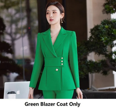 Visokokvalitetna tkanina Profesionalno žensko poslovno odijelo s hlačama i jaknama Kaput Hlače Sakoi Ženska radna odjeća Komplet hlača