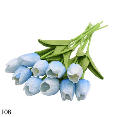 5/10 komada tulipana, umjetnog cvijeta, pravi dodir, umjetni buket, lažni cvijet za svatove, pribor za dekoraciju kućnog vrta