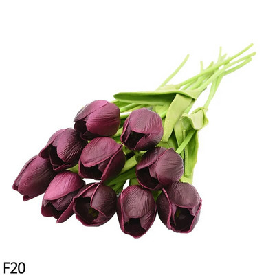 5/10 komada tulipana, umjetnog cvijeta, pravi dodir, umjetni buket, lažni cvijet za svatove, pribor za dekoraciju kućnog vrta