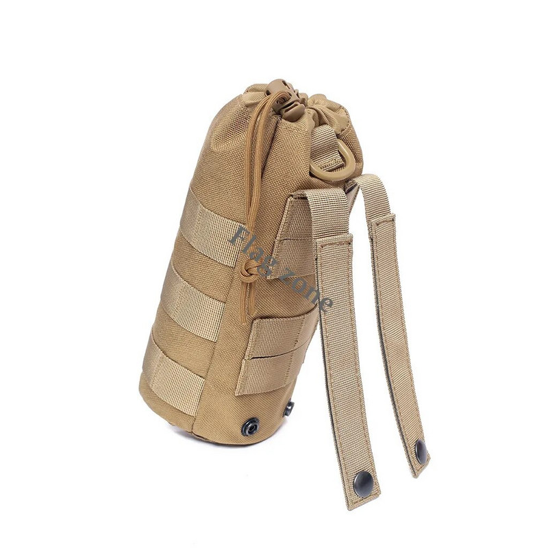 Taktiskā ūdens pudeļu soma Molle maisiņa turētājs āra ceļojumi kempings pārgājieni riteņbraukšana makšķerēšana medības ūdens pudeļu tējkannas turētājs