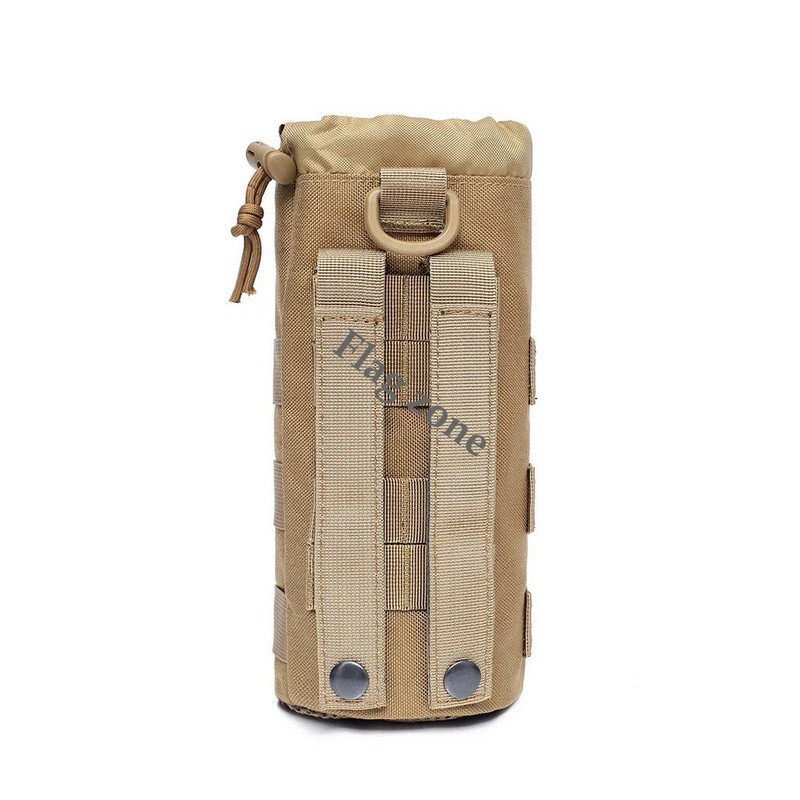 Taktiskā ūdens pudeļu soma Molle maisiņa turētājs āra ceļojumi kempings pārgājieni riteņbraukšana makšķerēšana medības ūdens pudeļu tējkannas turētājs