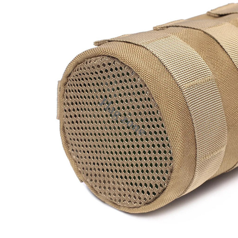 Taktiskā ūdens pudeļu soma Molle maisiņa turētājs āra ceļojumi kempings pārgājieni riteņbraukšana makšķerēšana medības ūdens pudeļu tējkannas turētājs