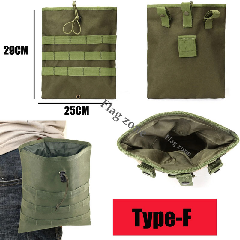 Jauns medību soma žurnāla maisiņš Militārais Airsoft Molle taktiskais jostas somas pārlādētājs Mag Dump Drop Pouch munīcijas piederumu soma