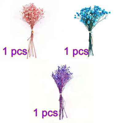 Mini Gypsophila konservētu dabīgu kaltētu ziedu pušķis Babysbreath mājas kāzu dekorēšanai fotogrāfiju fona dekors