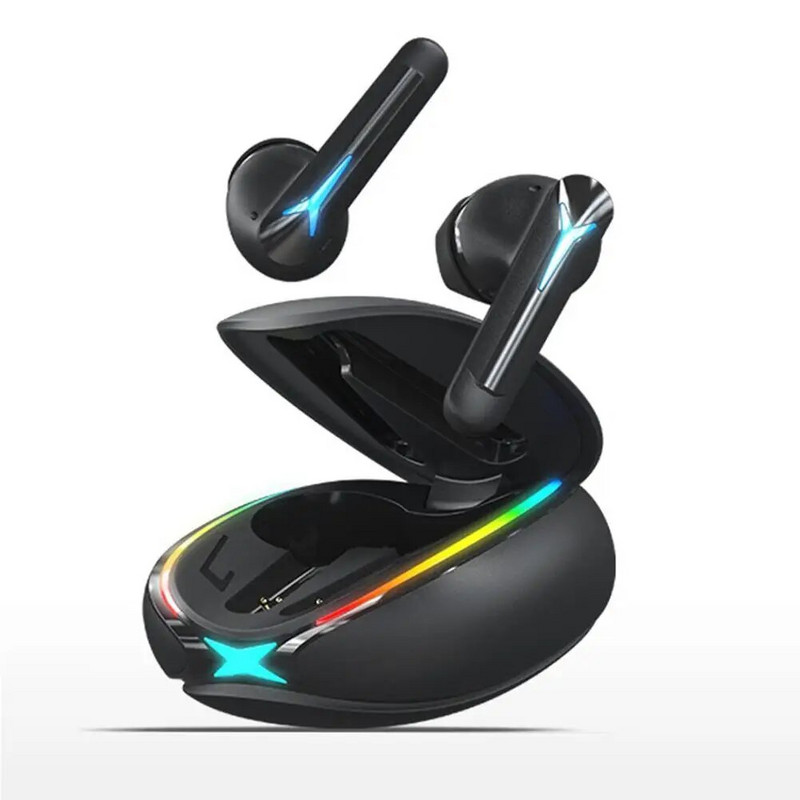 W42 bežične slušalice sa stereo zvučnim slušalicama s RGB bojom dinamičkog svjetla, kućište za punjenje za mobitel, računalo, prijenosno računalo