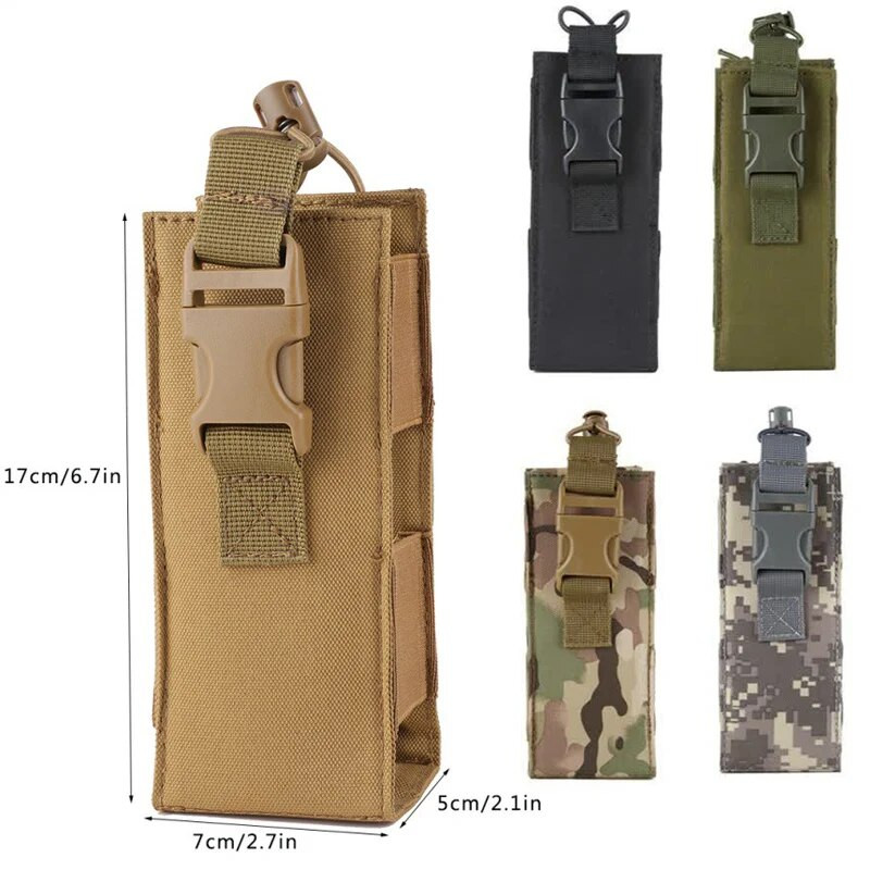 Taktikai Molle kulacs táska derékcsomag katonai szabadtéri sport kemping túrázás horgász vízforraló kantin fedél tok tasak