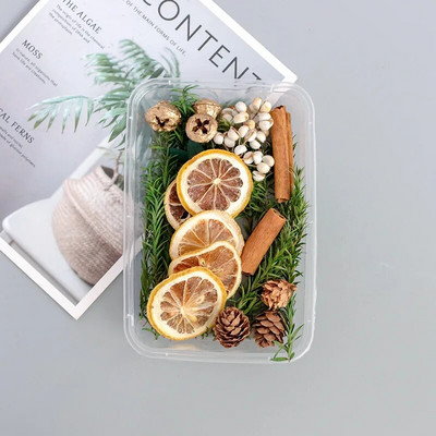 1 doboz citromszelet rózsa bimbófej levendula granulátum szárított virág barkácsolt illatos gyertya viasz szelet dekoratív keverék viráganyag kezdőlap