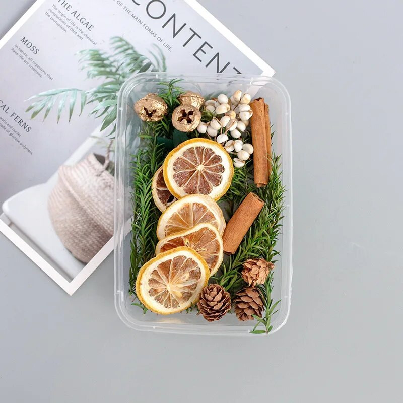 1 doboz citromszelet rózsa bimbófej levendula granulátum szárított virág barkácsolt illatos gyertya viasz szelet dekoratív keverék viráganyag kezdőlap