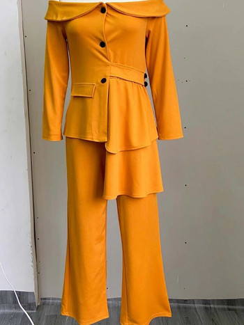 Καλοκαίρι 2023 New Office Wear Κομψές φόρμες παντελονιών Γυναικείο κοστούμι Blazer με παντελόνι σακάκι και παντελόνι Σετ 2 τεμαχίων Γυναικείο σετ σακάκι