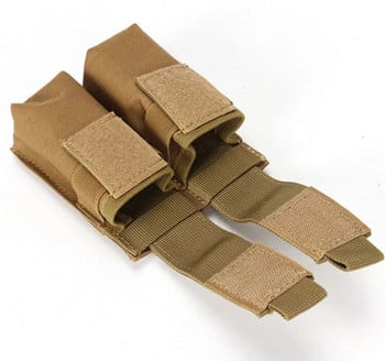 9mm Molle Pouch Найлонова чанта Тактическа чанта за пистолет, чанта за ловно фенерче, кобур, военна чанта за пейнтбол, Airsoft Mag Pouch