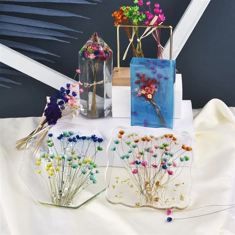 30 kom osušenog cvijeća UV smola za punilo Mini brazilska zvijezda cvijet krizanteme DIY kalup od epoksi smole Pribor za izradu nakita za umjetnost