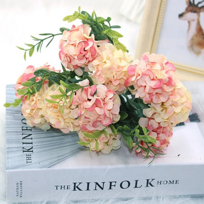 15 cvjetnih glavica svilene hortenzije umjetni cvijet bijelo vjenčano cvijeće mali buket lažno cvijeće party DIY decoratio