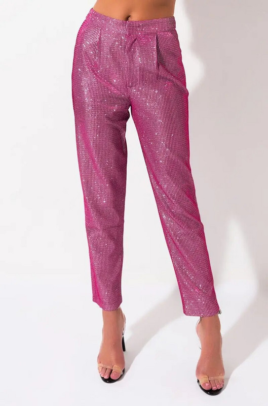 Luksuzni komplet odijela sa svjetlucavim blejzerom za veće veličine, ružičasto sjajno svjetlucavo rođendansko vjenčanje, koktel zabava, božićna novogodišnja scenska odjeća