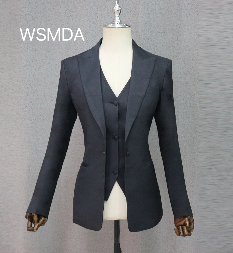 3 tk Naiste ülikonnad Moe bleiserite komplekt Pulmade smokingid peorõivad pulmadeks, põhjuslikud pükskostüümid, pidulikud naiste ülikonnad, kontorikomplektid