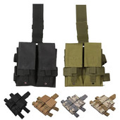 Taktička dvostruka Molle torbica za spremnike M4 5.56 Drop Leg Bag Vanjska vojna Airsoft puška Dodaci za lov 556 Mag torbica