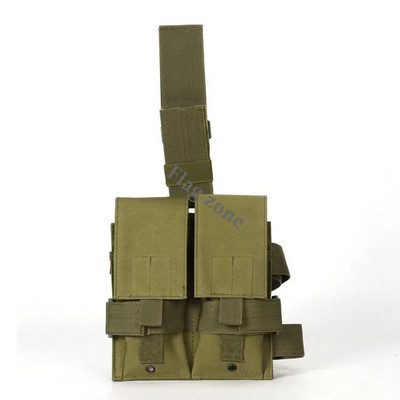 Taktička dvostruka Molle torbica za spremnike M4 5.56 Drop Leg Bag Vanjska vojna Airsoft puška Dodaci za lov 556 Mag torbica