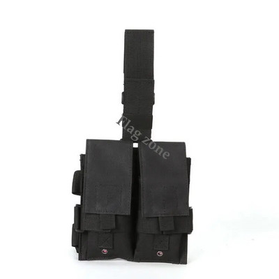 Taktička dvostruka Molle torbica za spremnike M4 5.56 Drop Leg Bag Vanjska vojna Airsoft puška Dodaci za lov 556 Mag torbica