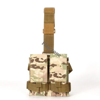 Taktička dvostruka Molle torbica za spremnike M4 5.56 Drop Leg Bag Vanjska vojna Airsoft puška Dodaci za lov 556 Mag torbica