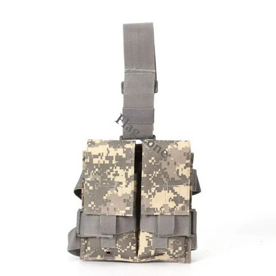 Taktička dvostruka Molle torbica za spremnike M4 5.56 Drop Leg Bag Vanjska vojna Airsoft puška Dodaci za lov 556 Mag torbica