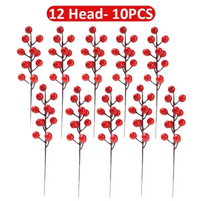 10/1 tk Jõulutehislikud marjad võltsitud maarjamarjad, lilled, tolmukimp, meisterdamine jõulupärg Jõulud uusaasta kingitused lauakaunistus