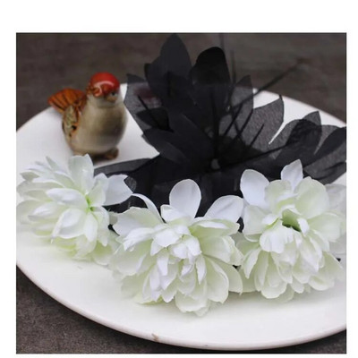 Burgundry Dahlia Crni umjetni cvjetni grana Svadbeni cvjetni zidni aranžman Materijali Noć vještica Lažni cvjetni stol Dekoracija doma