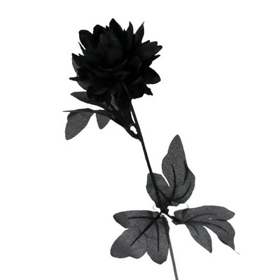 Burgundry Dahlia Crni umjetni cvjetni grana Svadbeni cvjetni zidni aranžman Materijali Noć vještica Lažni cvjetni stol Dekoracija doma