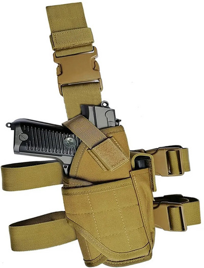 Taktička univerzalna bedrena futrola za Glock 17 18 Beretta M9 92 Colt 1911, podesiva navlaka za pištolj na spuštenu nogu, najlonska torbica za lov