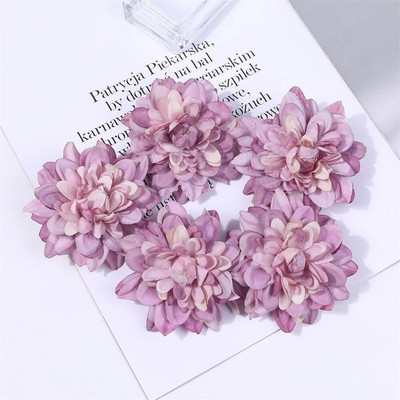 5KOM Dalija Umjetne svilene cvjetne glave za vjenčanje Ukrasi doma DIY vijenac Poklon kutija Scrapbooking Craft Lažna cvjetna glava