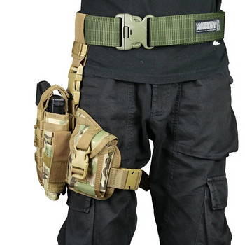 Πολεμική θήκη Tactical Thigh Holster Police Military Airsoft Pistol Leg Θήκη Πολεμικού Παιχνιδιού Ρυθμιζόμενο Υπαίθριο Κυνήγι Σκοποβολής Drop Leg Holster