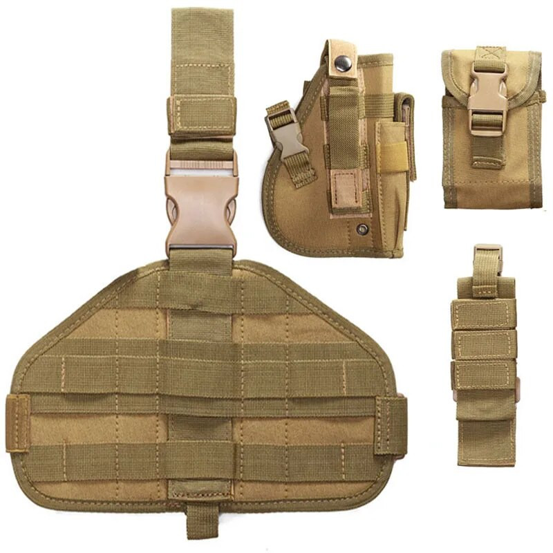 Taktička futrola za bedra Policijska vojna futrola za nogu za airsoft pištolj Ratna igra Podesiva futrola za lov na otvorenom Pucanje za noge