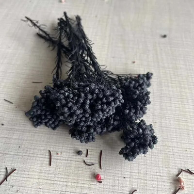 8 ~ 15 cm/12 DB természetes szárított, tartósított kölesvirág, száraz apró Ozothamnus Diosmifolius virágok barkácsolás gyertyakészítési kellékekhez, gyanta