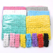 144 τμχ Mini Lace Pe Rose Foam Flower Heads Bouquet for Wedding Home Decoration Scrapbooking DIY Wreath Artificia Flowers